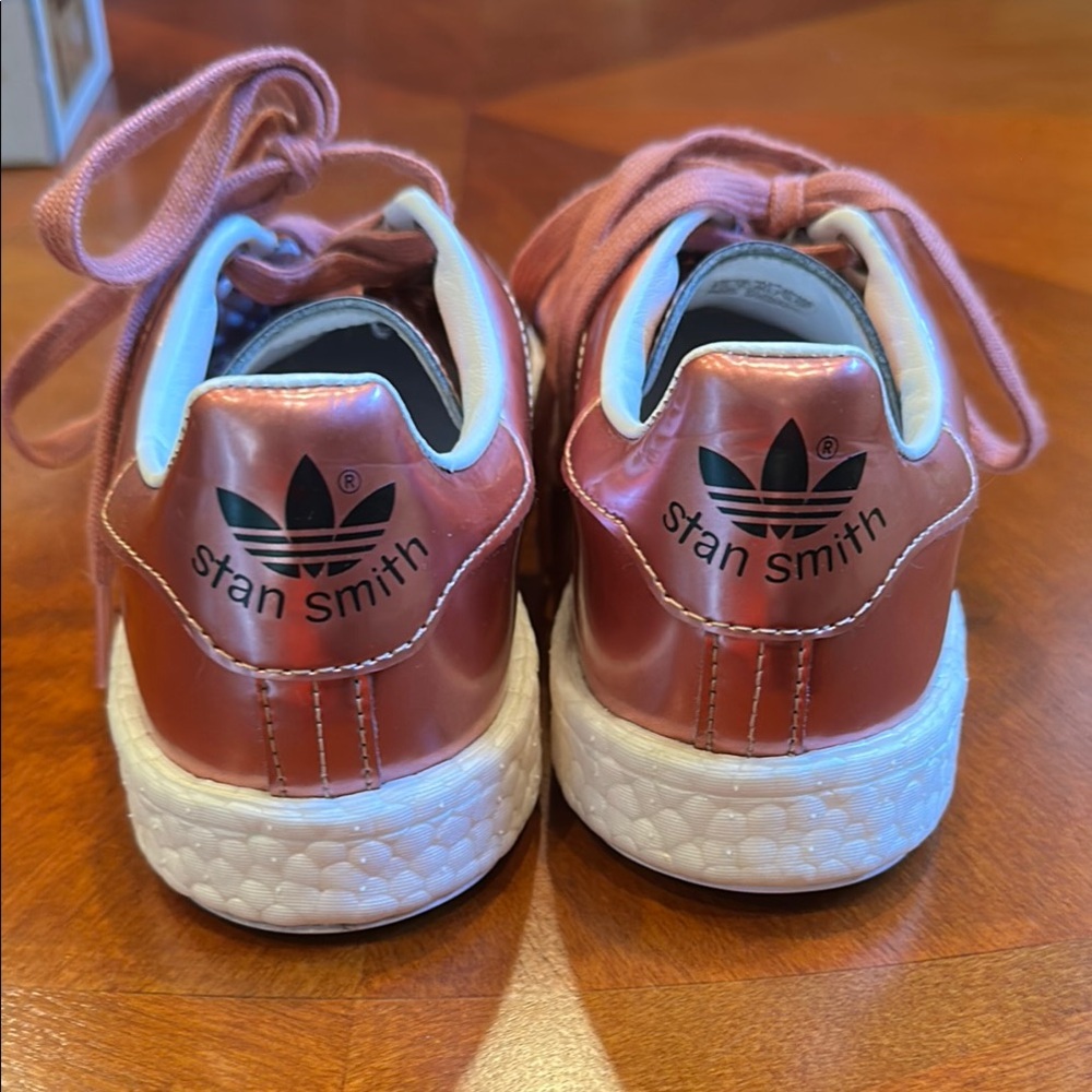 adidas Stan Smith Boost Metallic Rose Gold Athletic Shoes size 7.5 - Picture 6 of 6